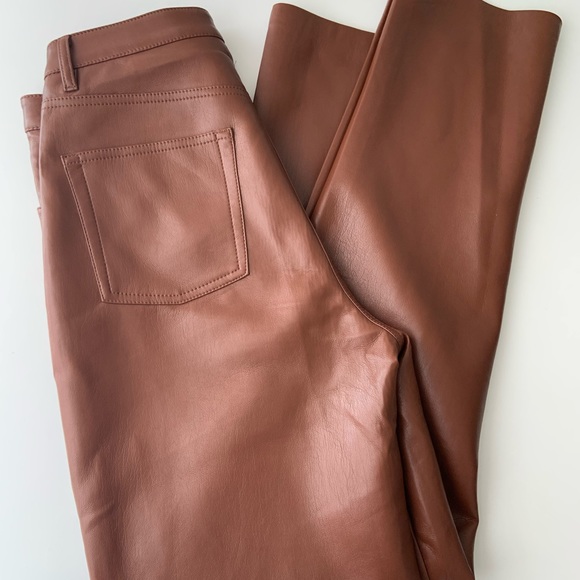 Aritzia Melina Pants size 8 cognac - Picture 3 of 5